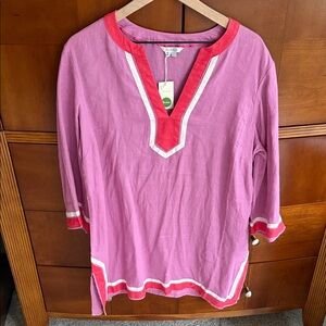 NWT Biden Pink Tunic Top size 14